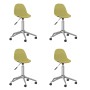 Swivel dining chairs 4 units green fabric by vidaXL, dining chairs - Ref: Foro24-3086057, Price: 169,13 €, Discount: %