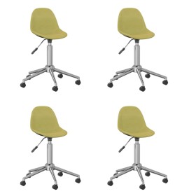 Swivel dining chairs 4 units green fabric by vidaXL, dining chairs - Ref: Foro24-3086057, Price: 169,99 €, Discount: %