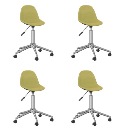 Swivel dining chairs 4 units green fabric by vidaXL, dining chairs - Ref: Foro24-3086057, Price: 169,13 €, Discount: %