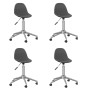 Swivel dining chairs 4 units dark gray fabric by vidaXL, dining chairs - Ref: Foro24-3086053, Price: 169,21 €, Discount: %