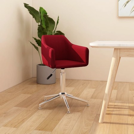 Red fabric swivel dining chair by vidaXL, dining chairs - Ref: Foro24-331194, Price: 75,43 €, Discount: %