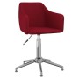 Red fabric swivel dining chair by vidaXL, dining chairs - Ref: Foro24-331194, Price: 75,43 €, Discount: %