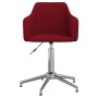 Red fabric swivel dining chair by vidaXL, dining chairs - Ref: Foro24-331194, Price: 75,43 €, Discount: %