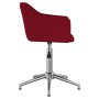 Red fabric swivel dining chair by vidaXL, dining chairs - Ref: Foro24-331194, Price: 75,43 €, Discount: %