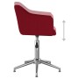 Red fabric swivel dining chair by vidaXL, dining chairs - Ref: Foro24-331194, Price: 75,43 €, Discount: %