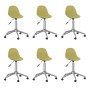 Swivel dining chairs 6 units green fabric by vidaXL, dining chairs - Ref: Foro24-3086067, Price: 252,59 €, Discount: %