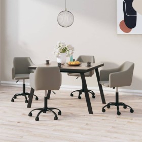 Swivel dining chairs 4 units light gray velvet by vidaXL, dining chairs - Ref: Foro24-3092891, Price: 251,99 €, Discount: %