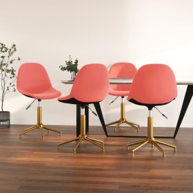 Swivel dining chairs 4 units pink velvet by vidaXL, dining chairs - Ref: Foro24-3086132, Price: 191,54 €, Discount: %