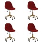 Swivel dining chairs 4 units red velvet by vidaXL, dining chairs - Ref: Foro24-3086100, Price: 199,99 €, Discount: %