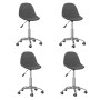 Swivel dining chairs 4 units dark gray fabric by vidaXL, dining chairs - Ref: Foro24-3085975, Price: 159,87 €, Discount: %