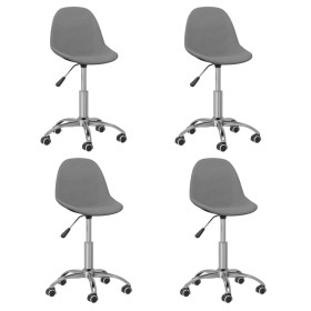 Swivel dining chairs 4 units light gray fabric by vidaXL, dining chairs - Ref: Foro24-3085974, Price: 157,99 €, Discount: %