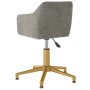 2pcs Light Gray Velvet Swivel Dining Chairs by vidaXL, dining chairs - Ref: Foro24-331276, Price: 138,73 €, Discount: %