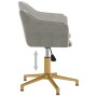 2pcs Light Gray Velvet Swivel Dining Chairs by vidaXL, dining chairs - Ref: Foro24-331276, Price: 138,73 €, Discount: %