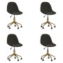 Swivel dining chairs 4 units dark gray velvet by vidaXL, dining chairs - Ref: Foro24-3086095, Price: 199,99 €, Discount: %