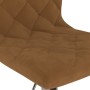 Swivel dining chairs 4 units brown velvet by vidaXL, dining chairs - Ref: Foro24-3086392, Price: 182,58 €, Discount: %