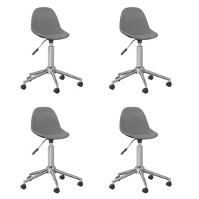 Swivel dining chairs 4 units light gray fabric by vidaXL, dining chairs - Ref: Foro24-3086052, Price: 169,13 €, Discount: %