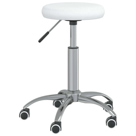 Silla de comedor de cuero sintético blanco de vidaXL, Sillas de comedor - Ref: Foro24-3085682, Precio: 55,45 €, Descuento: %