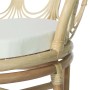 Dining chair with gray natural rattan and linen cushion by vidaXL, dining chairs - Ref: Foro24-325475, Price: 159,12 €, Disco...