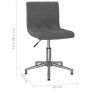 Swivel dining chairs 4 units dark gray velvet by vidaXL, dining chairs - Ref: Foro24-3086461, Price: 192,09 €, Discount: %