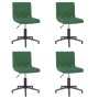 Swivel dining chairs 4 units dark green velvet by vidaXL, dining chairs - Ref: Foro24-3086496, Price: 184,30 €, Discount: %