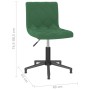 Swivel dining chairs 4 units dark green velvet by vidaXL, dining chairs - Ref: Foro24-3086496, Price: 184,30 €, Discount: %