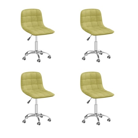 Swivel dining chairs 4 units green fabric by vidaXL, dining chairs - Ref: Foro24-3086723, Price: 164,00 €, Discount: %