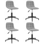 Swivel dining chairs 4 units light gray velvet by vidaXL, dining chairs - Ref: Foro24-3086814, Price: 172,63 €, Discount: %