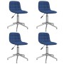 Swivel dining chairs 4 units blue fabric by vidaXL, dining chairs - Ref: Foro24-3086785, Price: 176,82 €, Discount: %