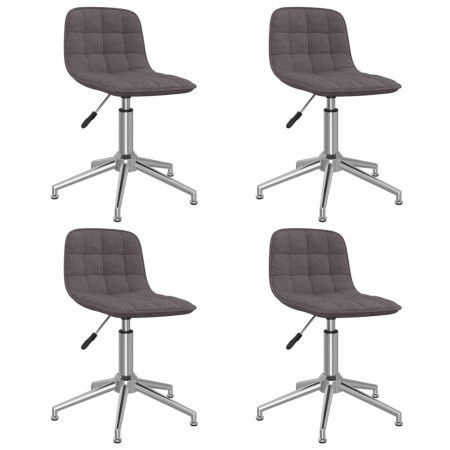 Swivel dining chairs 4 units taupe fabric by vidaXL, dining chairs - Ref: Foro24-3086790, Price: 177,53 €, Discount: %