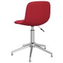 Drehbare Esszimmerstühle 4 Einheiten rot roter Stoff von vidaXL, Essstühle - Ref: Foro24-3086789, Preis: 177,52 €, Rabatt: %