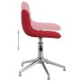 Drehbare Esszimmerstühle 4 Einheiten rot roter Stoff von vidaXL, Essstühle - Ref: Foro24-3086789, Preis: 177,99 €, Rabatt: %