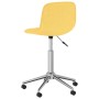 Swivel dining chairs 4 units yellow fabric by vidaXL, dining chairs - Ref: Foro24-3086851, Price: 177,62 €, Discount: %