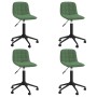 Swivel dining chairs 4 units dark green velvet by vidaXL, dining chairs - Ref: Foro24-3086880, Price: 175,93 €, Discount: %