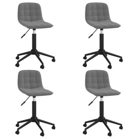 Swivel dining chairs 4 units dark gray velvet by vidaXL, dining chairs - Ref: Foro24-3086878, Price: 174,99 €, Discount: %