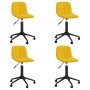 Sillas de comedor giratorias 4 uds terciopelo amarillo de vidaXL, Sillas de comedor - Ref: Foro24-3086884, Precio: 172,98 €, ...