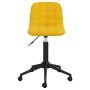 Sillas de comedor giratorias 4 uds terciopelo amarillo de vidaXL, Sillas de comedor - Ref: Foro24-3086884, Precio: 172,98 €, ...