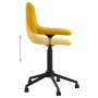 Sillas de comedor giratorias 4 uds terciopelo amarillo de vidaXL, Sillas de comedor - Ref: Foro24-3086884, Precio: 172,98 €, ...