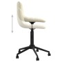 Swivel dining chairs 4 units cream velvet by vidaXL, dining chairs - Ref: Foro24-3086876, Price: 172,99 €, Discount: %