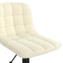 Swivel dining chairs 4 units cream velvet by vidaXL, dining chairs - Ref: Foro24-3086876, Price: 172,99 €, Discount: %