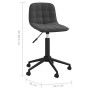 Swivel dining chairs 6 units black velvet by vidaXL, dining chairs - Ref: Foro24-3086885, Price: 260,85 €, Discount: %