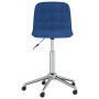 Sillas de comedor giratorias 4 unidades tela azul de vidaXL, Sillas de comedor - Ref: Foro24-3086848, Precio: 177,35 €, Descu...