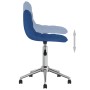 Sillas de comedor giratorias 4 unidades tela azul de vidaXL, Sillas de comedor - Ref: Foro24-3086848, Precio: 177,35 €, Descu...