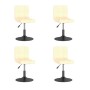 Swivel dining chairs 4 units cream velvet by vidaXL, dining chairs - Ref: Foro24-3087480, Price: 204,99 €, Discount: %