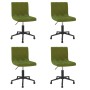 Swivel dining chairs 4 units light green velvet by vidaXL, dining chairs - Ref: Foro24-3086561, Price: 182,88 €, Discount: %