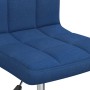 Drehbare Esszimmerstühle 4 Einheiten blauer Stoff von vidaXL, Essstühle - Ref: Foro24-3087515, Preis: 183,99 €, Rabatt: %