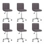 Swivel dining chairs 6 units taupe gray fabric by vidaXL, dining chairs - Ref: Foro24-3087530, Price: 277,28 €, Discount: %