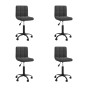 Swivel dining chairs 4 units black velvet by vidaXL, dining chairs - Ref: Foro24-3087571, Price: 193,19 €, Discount: %