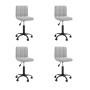 4pcs Light Gray Velvet Swivel Dining Chairs by vidaXL, dining chairs - Ref: Foro24-3087574, Price: 174,24 €, Discount: %