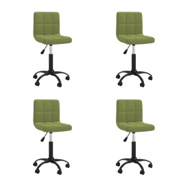 4pcs Light Green Velvet Swivel Dining Chairs by vidaXL, dining chairs - Ref: Foro24-3087576, Price: 187,99 €, Discount: %