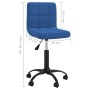 Swivel dining chairs 6 pcs blue velvet by vidaXL, dining chairs - Ref: Foro24-3087589, Price: 288,99 €, Discount: %